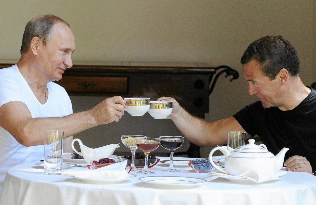 Putin and Medvedev