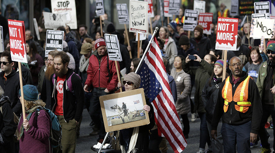 immagration protester