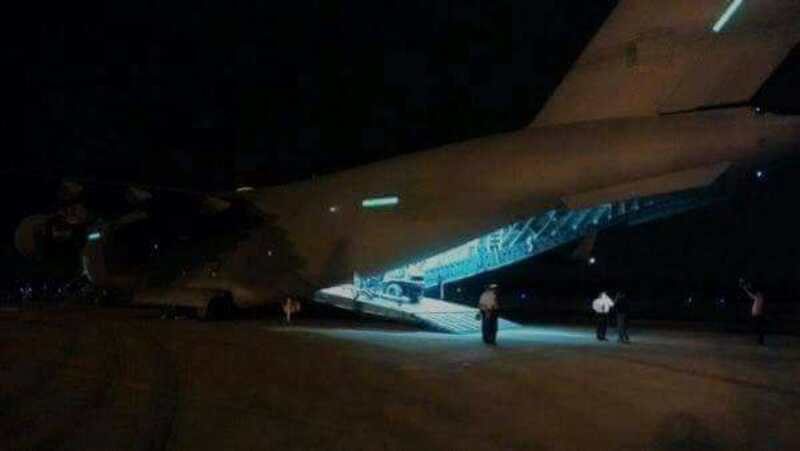 US cargo plane with the name Iraqi Air Force