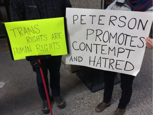 Click to enlarge Peterson protesters