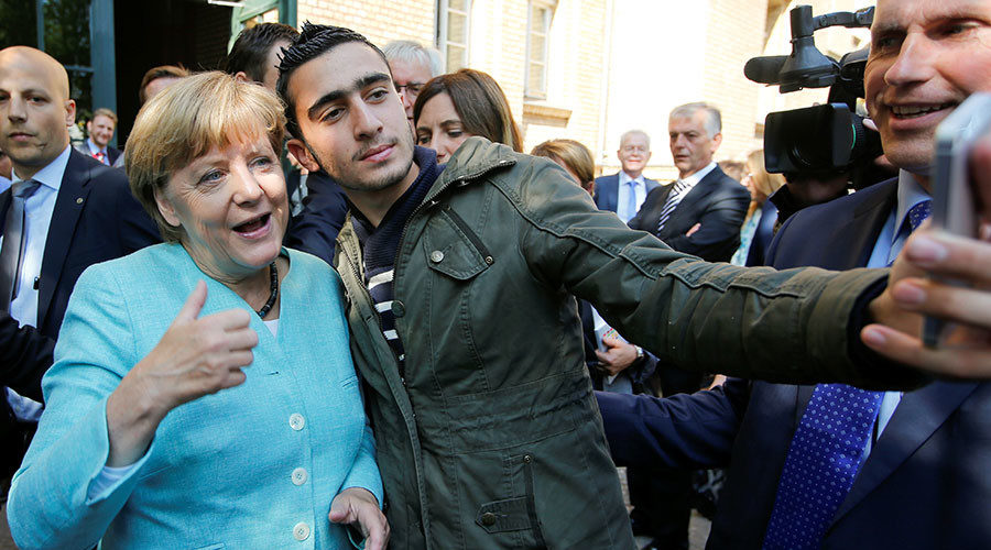 Merkel selfie