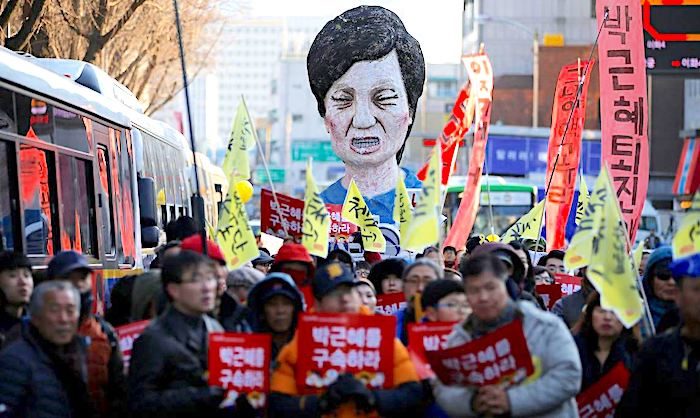 S Korean demonstration