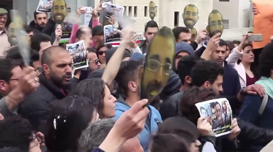 palestinian demonstrators