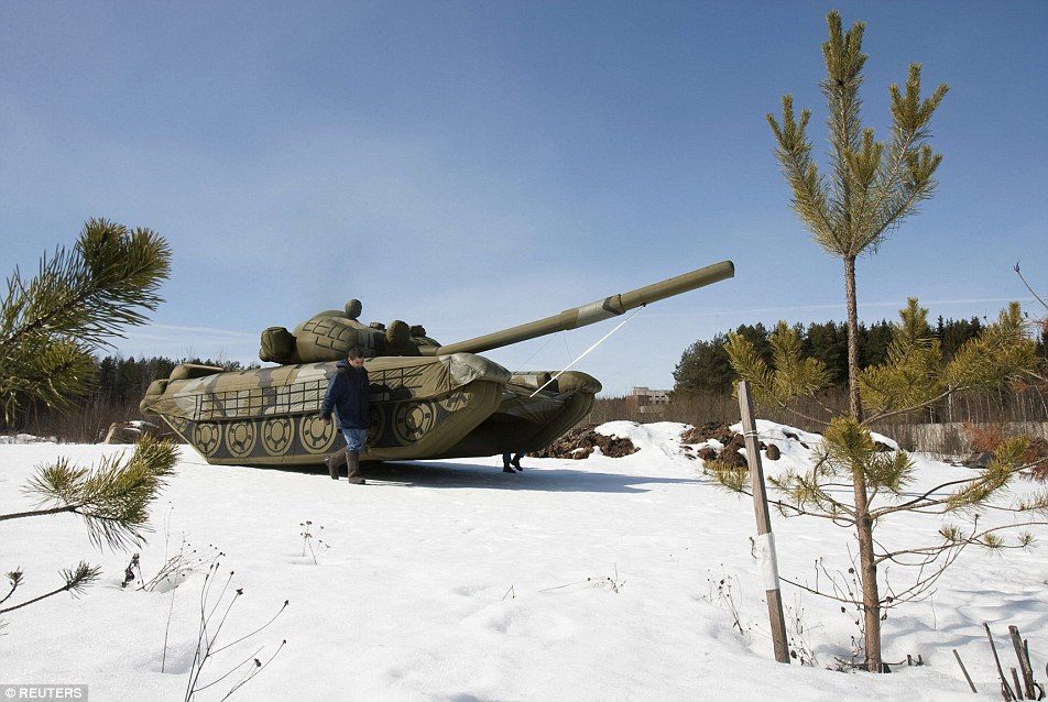inflatable tank Russia