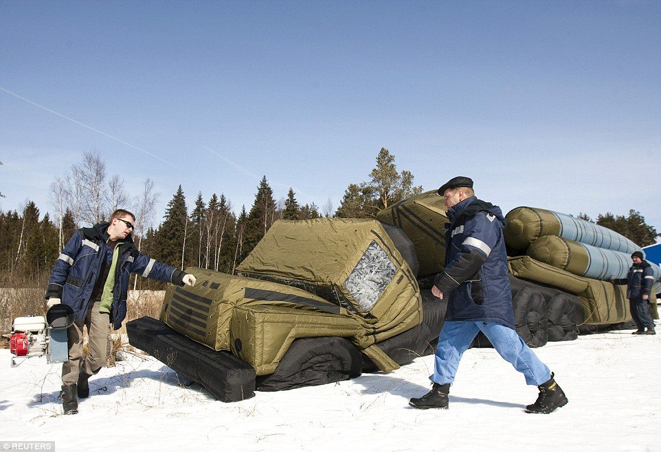 inflatable russian missiles