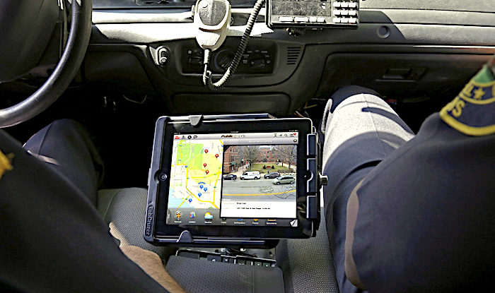 Police car surveillance