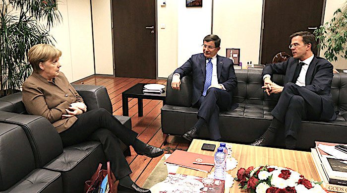 Merkel Davutoglu Rutte