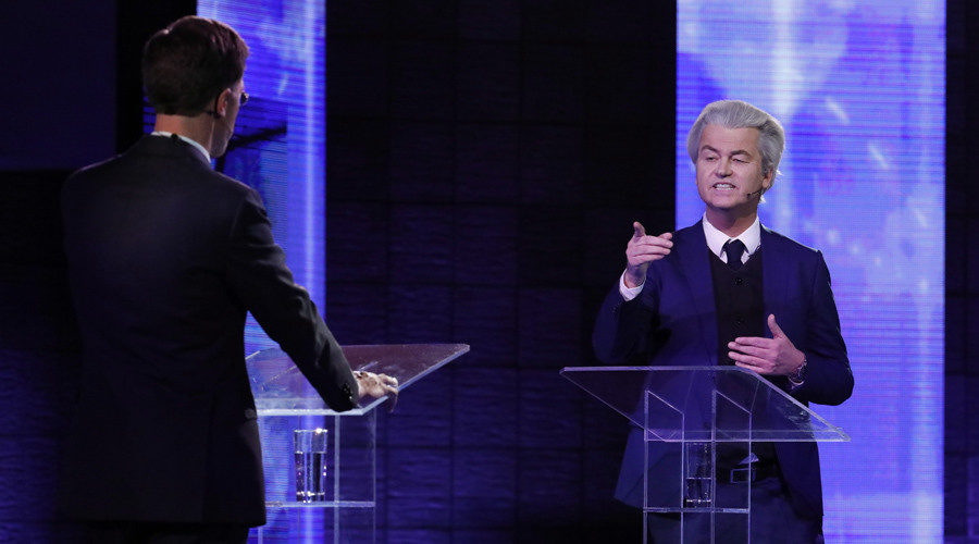 Geert Wilders, Dutch Prime Minister Mark Rutte 