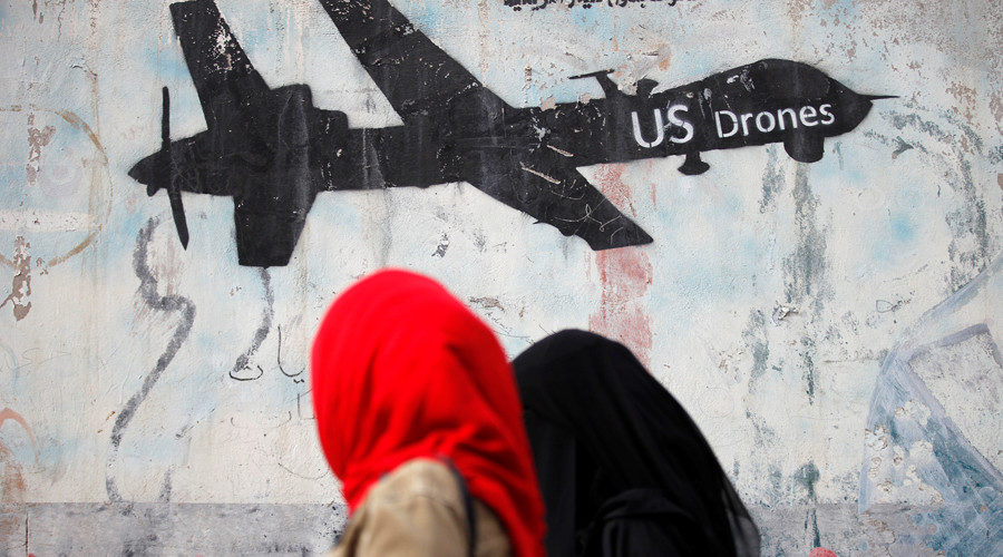 US drone grafitee