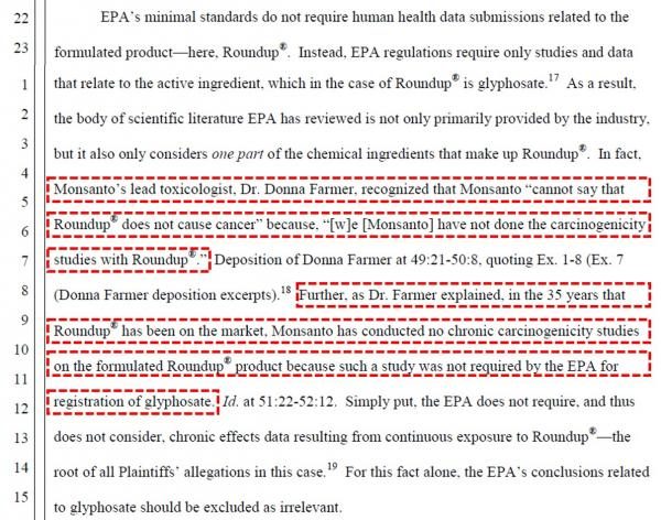 Monsanto court docs