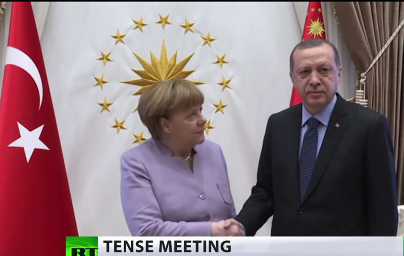 Click to enlarge Angela Merkel meets with Recep Tayyip Erdogan