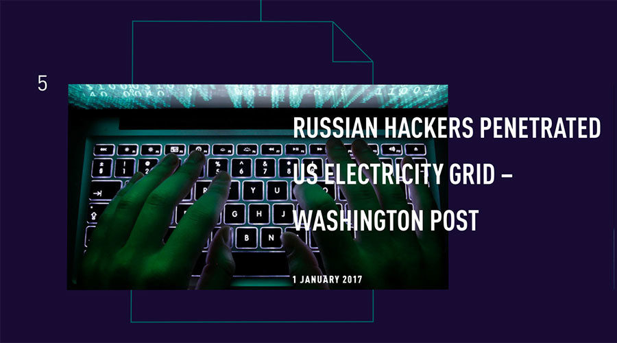 Russia Hackers US electricity grid fake news RT