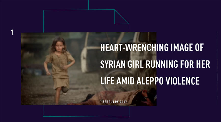 RT Fake News Project Aleppo Syrian girl