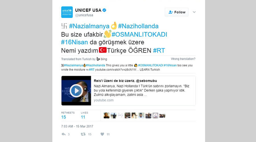 Twitter Erdogan Turkey Nazi hack