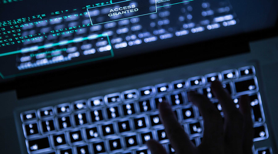 Computer laptop leaks hackers hacking database