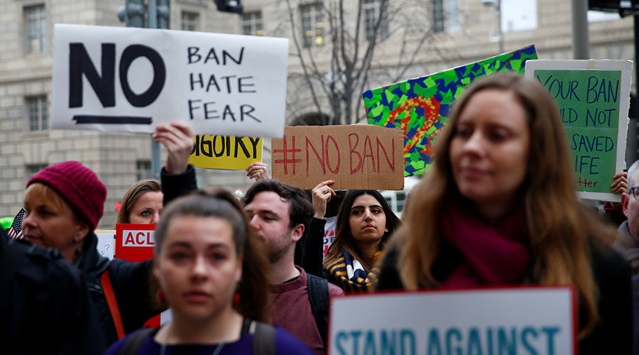 Trump travel ban muslim ban protest
