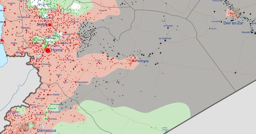 Syrian Civil War map
