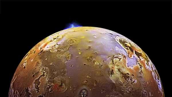 Jupiter’s moon Io is volcanically active