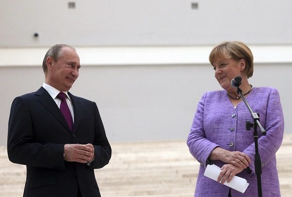 Putin and Merkel
