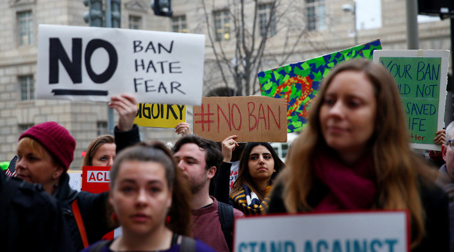 trump travel ban protest