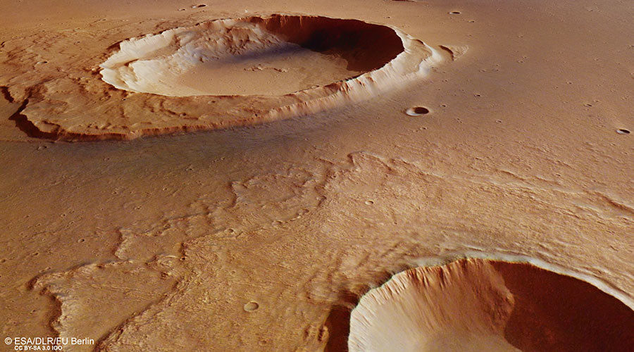 Click to enlarge Mars craters