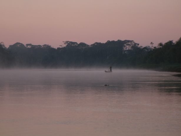 Click to enlarge Tsimane people fishing