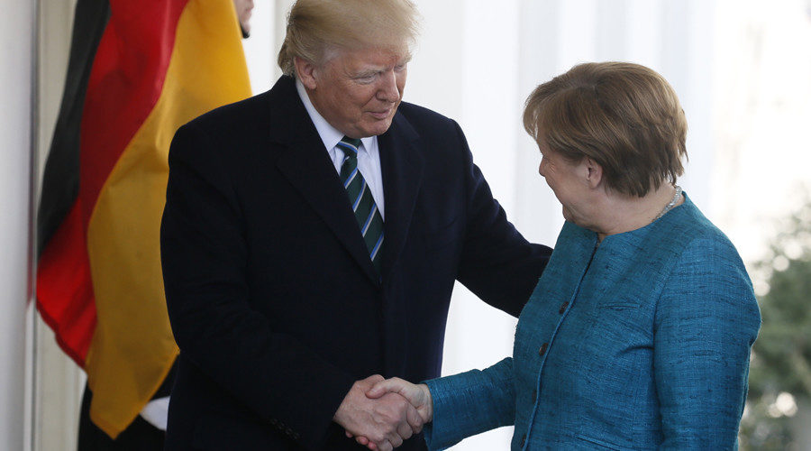The two leaders shook hands outside the White House on Thursday