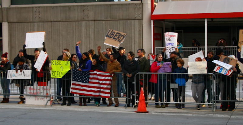 Click to enlarge Atlanta Muslim Ban Protest