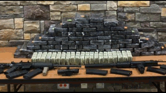 Click to enlarge guns drugs and money