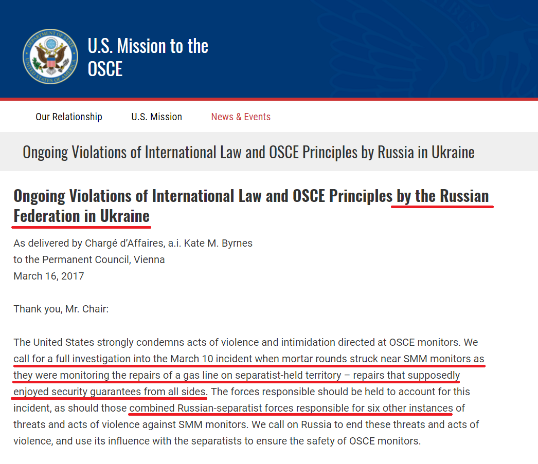 U.S. mission to the OSCE
