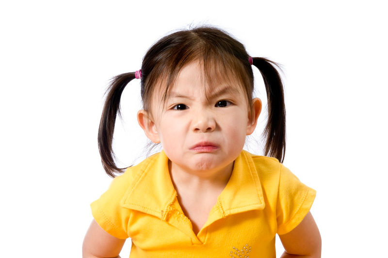 little girl temper tantrum