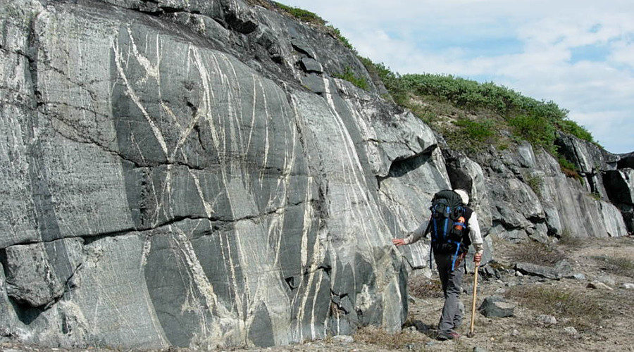 ancient crust found along the eastern shores of the Hudson Bay