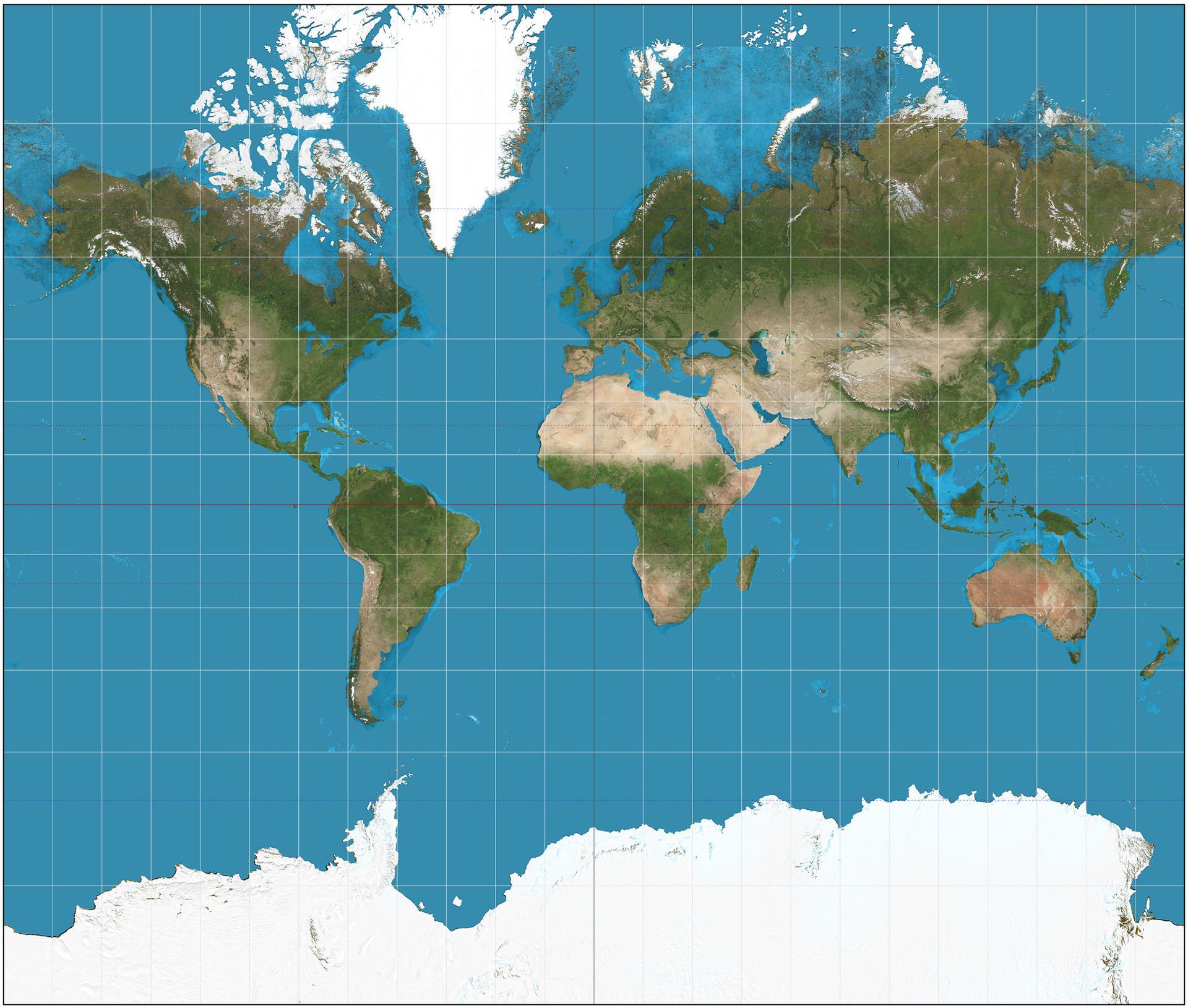 Click to enlarge Mercator Projection