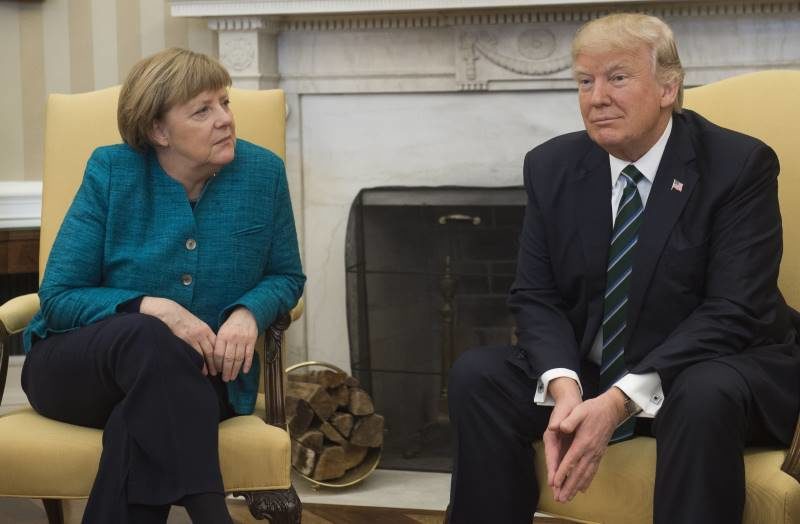 trump merkel