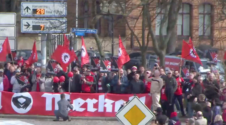 German protesters