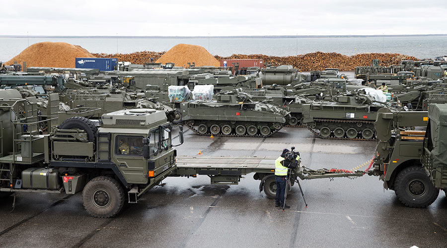 Click to enlarge British tanks and military vehicles