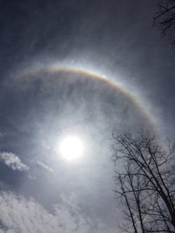 Sun halo in Center Star, AL