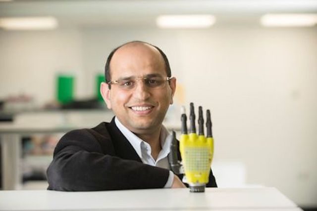 Prosthetic graphene hand