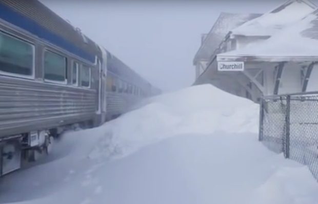 Snow in Churchill, Manitoba