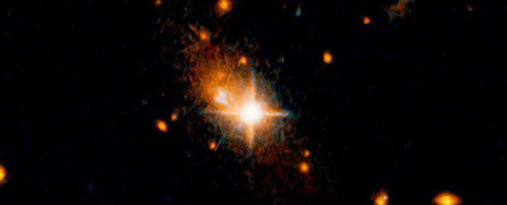 tell-tale quasar and its host galaxy