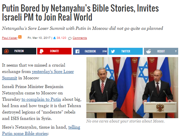 Putin Netanyahu bible stories