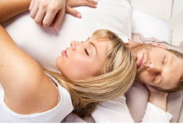 sleeping couple