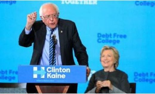 Sanders and Clinton