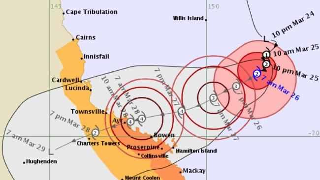 cyclone debbie path