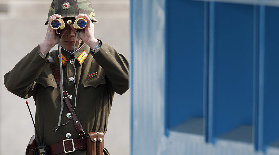 North Korea soldier troops