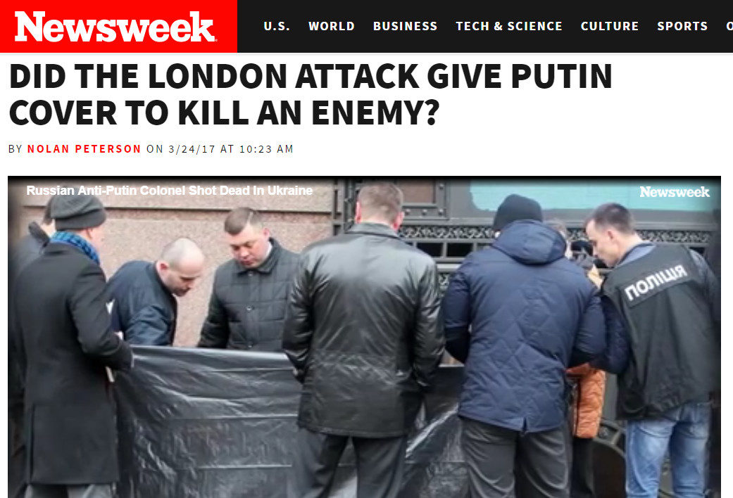 newsweek screenshot putin london
