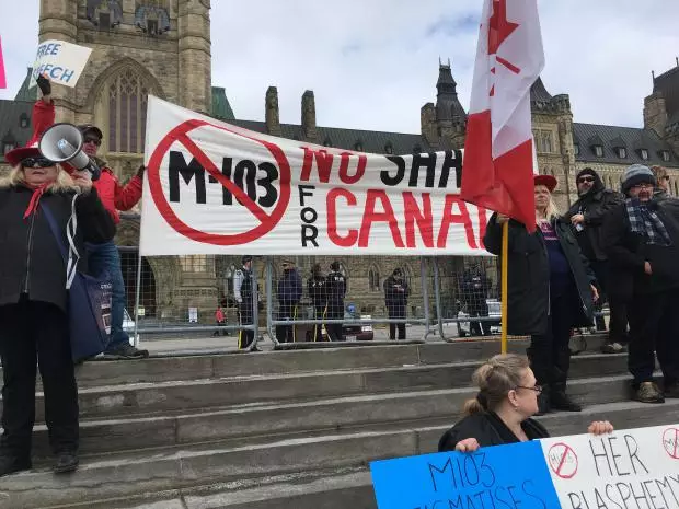 m103 canada protest