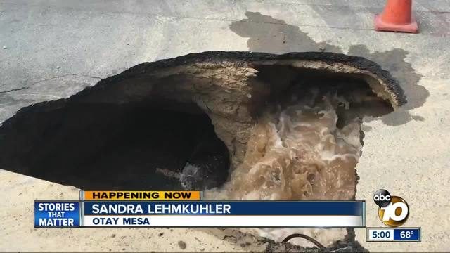 Otay Mesa, California sinkhole
