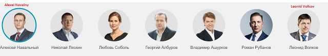 Click to enlarge Navalny's Progress Party team