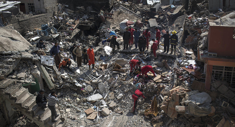 Mosul destroyed building